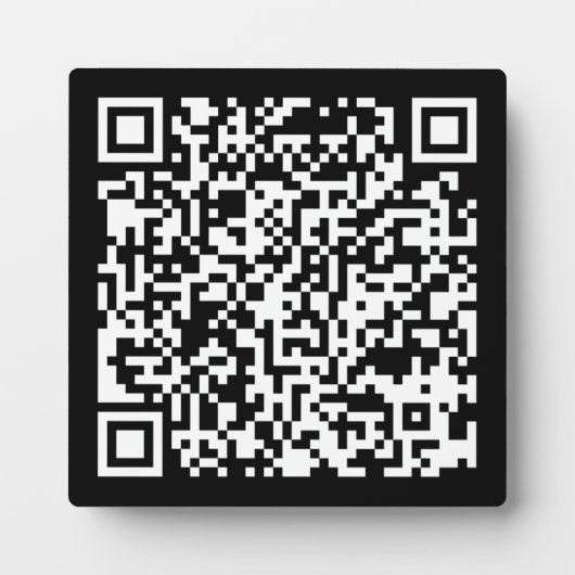 Sofort erstellten QR-Code (durch Eingabe Ihrer URL Fotoplatte (Vorderseite)