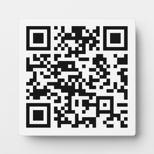 Sofort erstellten QR-Code (durch Eingabe Ihrer URL Fotoplatte (Vorderseite)