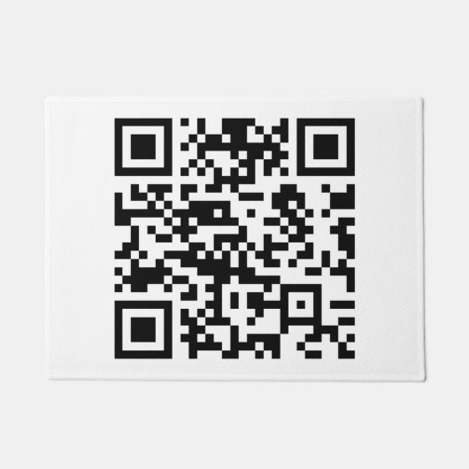 Sofort erstellten QR-Code (durch Eingabe Ihrer URL Fußmatte (Vorderseite)
