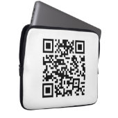 Sofort erstellten QR-Code (durch Eingabe Ihrer URL Laptopschutzhülle (Vorne Rechts)