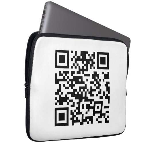 Sofort erstellten QR-Code (durch Eingabe Ihrer URL Laptopschutzhülle (Vorne Rechts)