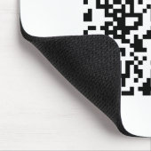 Sofort erstellten QR-Code (durch Eingabe Ihrer URL Mousepad (Ecke)