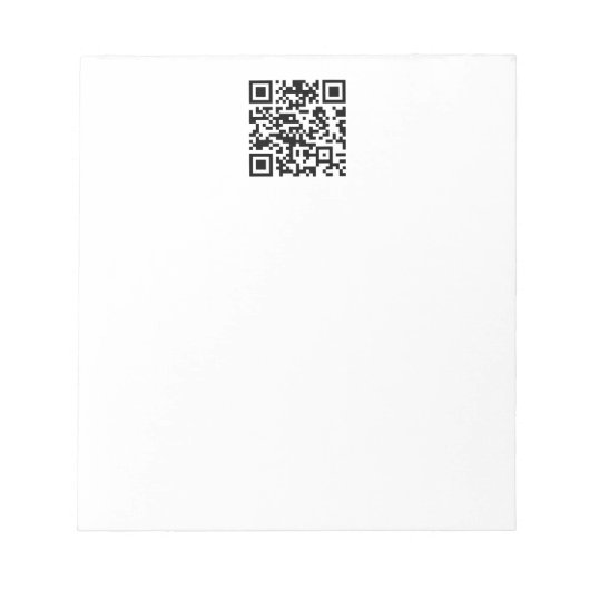 Sofort erstellten QR-Code (durch Eingabe Ihrer URL Notizblock (Vorderseite)