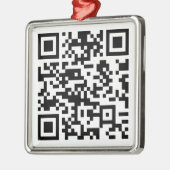Sofort erstellten QR-Code (durch Eingabe Ihrer URL Ornament Aus Metall (Links)
