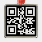 Sofort erstellten QR-Code (durch Eingabe Ihrer URL Ornament Aus Metall (Vorne)