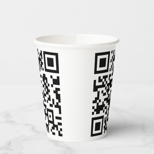 Sofort erstellten QR-Code (durch Eingabe Ihrer URL Pappbecher (Links)