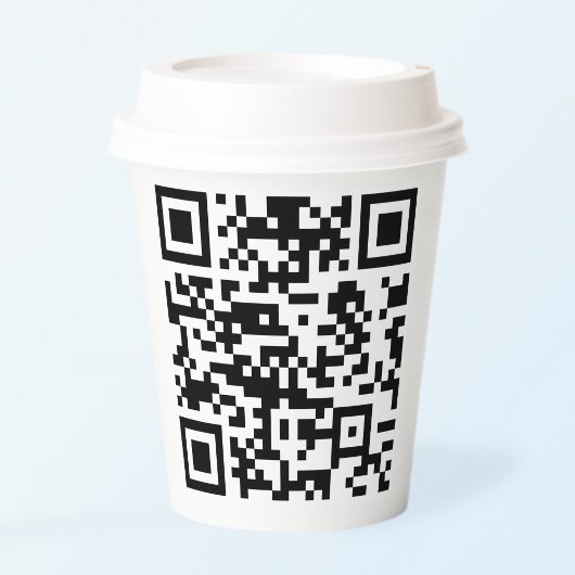 Sofort erstellten QR-Code (durch Eingabe Ihrer URL Pappbecher