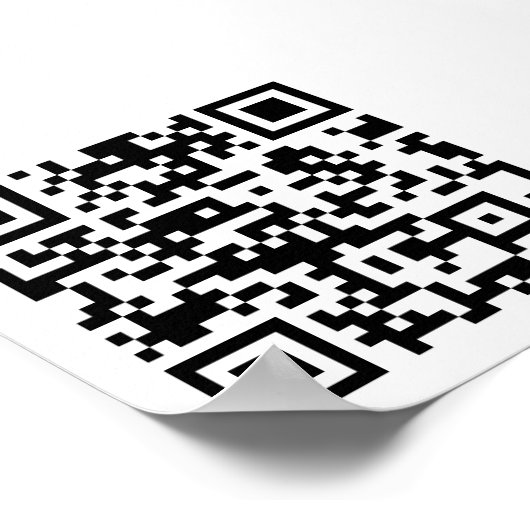 Sofort erstellten QR-Code (durch Eingabe Ihrer URL Poster (Ecke)