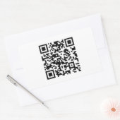 Sofort erstellten QR-Code (durch Eingabe Ihrer URL Rechteckiger Aufkleber (Umschlag)
