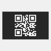 Sofort erstellten QR-Code (durch Eingabe Ihrer URL Rechteckiger Aufkleber (Vorderseite)