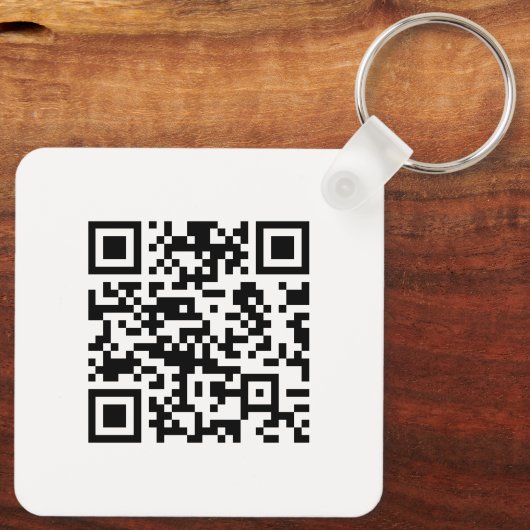 Sofort erstellten QR-Code (durch Eingabe Ihrer URL Schlüsselanhänger (Rückseite)