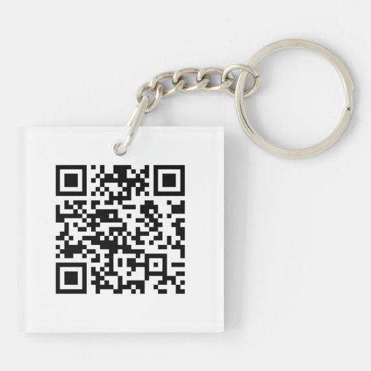 Sofort erstellten QR-Code (durch Eingabe Ihrer URL Schlüsselanhänger (Rückseite)
