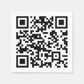Sofort erstellten QR-Code (durch Eingabe Ihrer URL Serviette (Vorderseite)