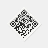 Sofort erstellten QR-Code (durch Eingabe Ihrer URL Serviette (Ecke)