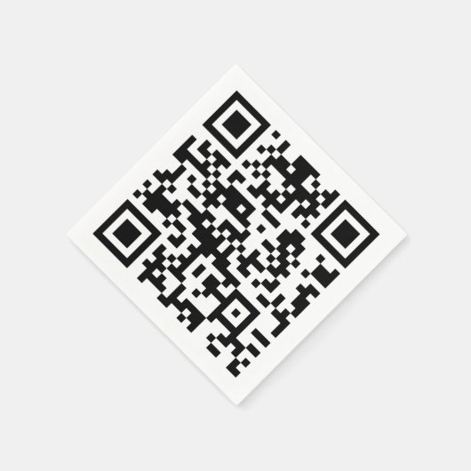 Sofort erstellten QR-Code (durch Eingabe Ihrer URL Serviette (Ecke)