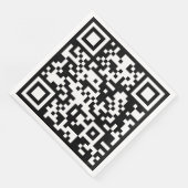 Sofort erstellten QR-Code (durch Eingabe Ihrer URL Serviette (Ecke)