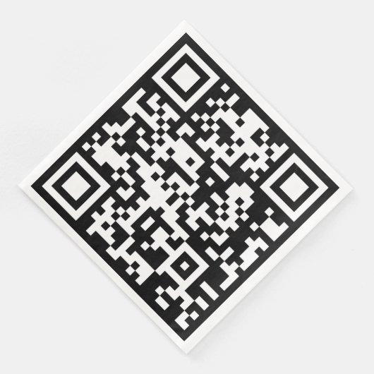 Sofort erstellten QR-Code (durch Eingabe Ihrer URL Serviette (Ecke)