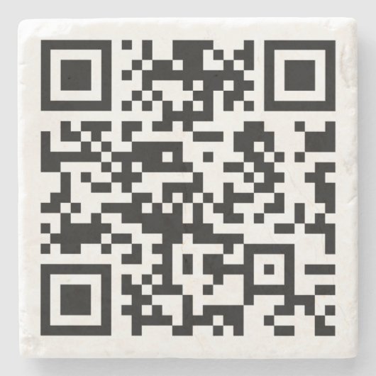 Sofort erstellten QR-Code (durch Eingabe Ihrer URL Steinuntersetzer (Vorderseite)
