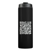 Sofort erstellten QR-Code (durch Eingabe Ihrer URL Thermosbecher (Vorderseite)