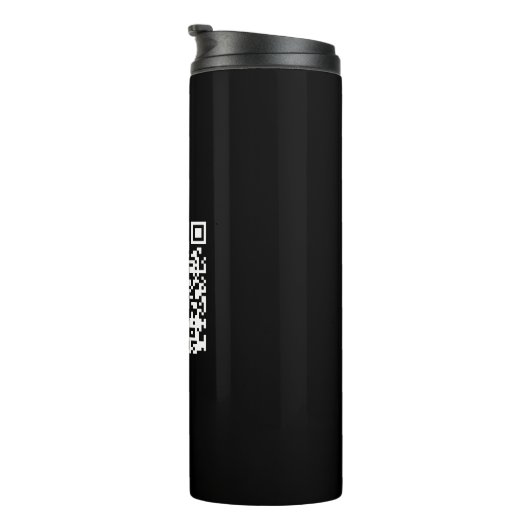 Sofort erstellten QR-Code (durch Eingabe Ihrer URL Thermosbecher (Nach rechts gedreht)