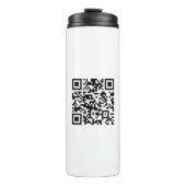 Sofort erstellten QR-Code (durch Eingabe Ihrer URL Thermosbecher (Vorderseite)