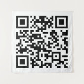 Sofort erstellten QR-Code (durch Eingabe Ihrer URL Wandteppich (Vorderseite)