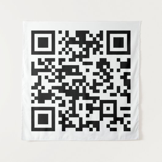 Sofort erstellten QR-Code (durch Eingabe Ihrer URL Wandteppich (Vorderseite)