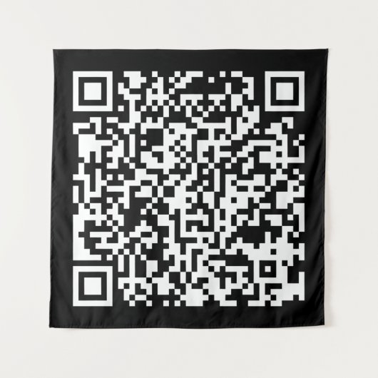 Sofort erstellten QR-Code (durch Eingabe Ihrer URL Wandteppich (Vorderseite)