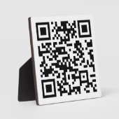 Sofort erstellter QR-Code (durch Eingabe Ihrer URL Fotoplatte (Vorderseite)