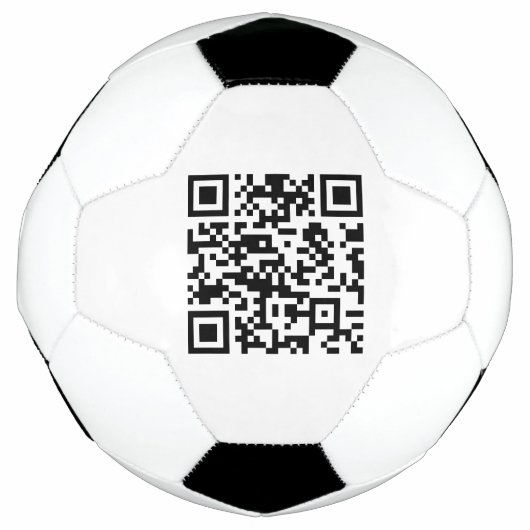 Sofort erstellter QR-Code (durch Eingabe Ihrer URL Fußball (Vorderseite)