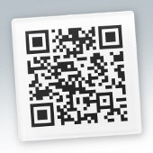 Sofort erstellter QR-Code (durch Eingabe Ihrer URL Glasuntersetzer