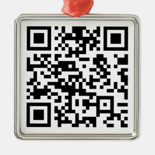 Sofort erstellter QR-Code (durch Eingabe Ihrer URL Ornament Aus Metall