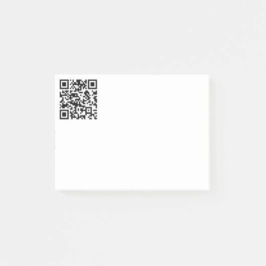 Sofort erstellter QR-Code (durch Eingabe Ihrer URL Post-it Klebezettel (Vorderseite)