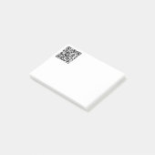 Sofort erstellter QR-Code (durch Eingabe Ihrer URL Post-it Klebezettel (angewinkelt)