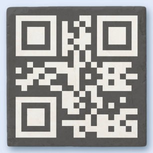 Sofort erstellter QR-Code (durch Eingabe Ihrer URL Steinuntersetzer