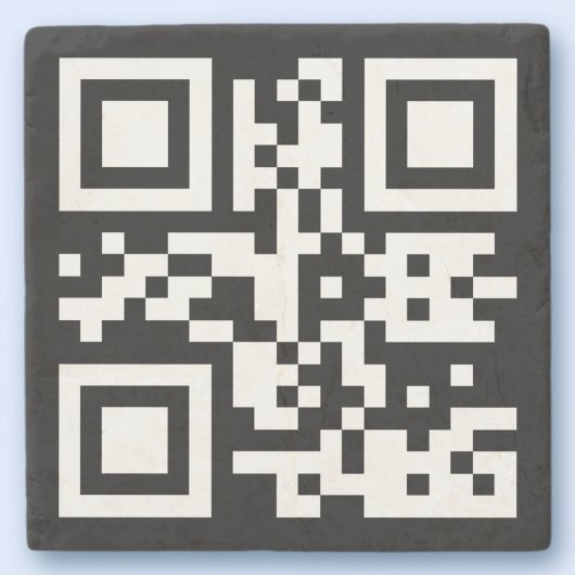 Sofort erstellter QR-Code (durch Eingabe Ihrer URL Steinuntersetzer