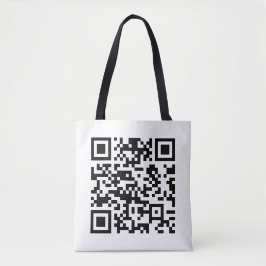 Sofort erstellter QR-Code (durch Eingabe Ihrer URL Tasche (Vorderseite)