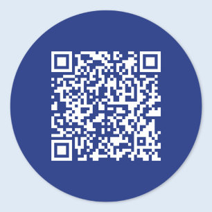 Sofort generierter QR-Code mit URL eingeben Mari Runder Aufkleber