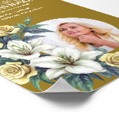 Sofort herunterladen Blume Frame Funeral Media Poster (Ecke)