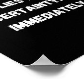 Sofort leben poster (Ecke)