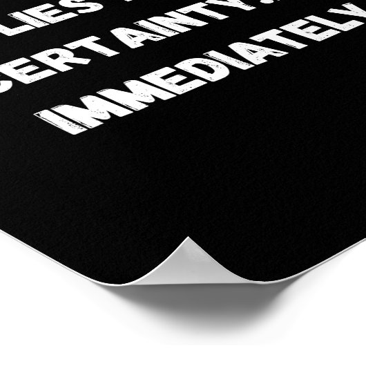 Sofort leben poster (Ecke)