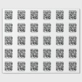 Sofort QR-Code & Name mit Fliesenmuster erstellen Geschenkpapier (Flach)