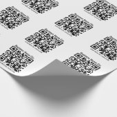 Sofort QR-Code & Name mit Fliesenmuster erstellen Geschenkpapier (Ecke)