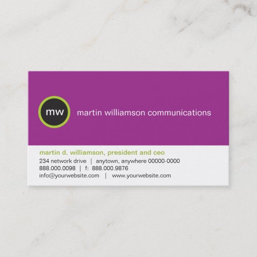 Sofort Visitenkarte (Vorderseite)