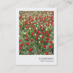 Sofortbild 085 - Bett aus Tulpen Visitenkarte