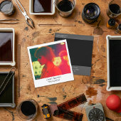 Sofortbild-Visitenkarte im Retro-Stil Quadratische Visitenkarte