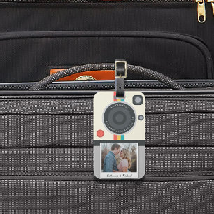 Sofortbildkamera Paar Foto Einzigartige Hochzeitsj Gepäckanhänger