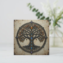 Sofortdownload keltische Grußkarte Baum des Lebens