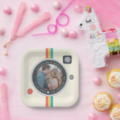 Sofortige Camera Couple Foto Einzigartige Hochzeit Pappteller (Party)