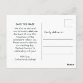 Sofortige Camera Couple Foto Einzigartige Hochzeit Postkarte (Rückseite)